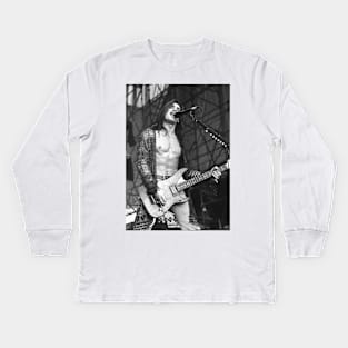 Nuno Bettencourt BW Photograph Kids Long Sleeve T-Shirt